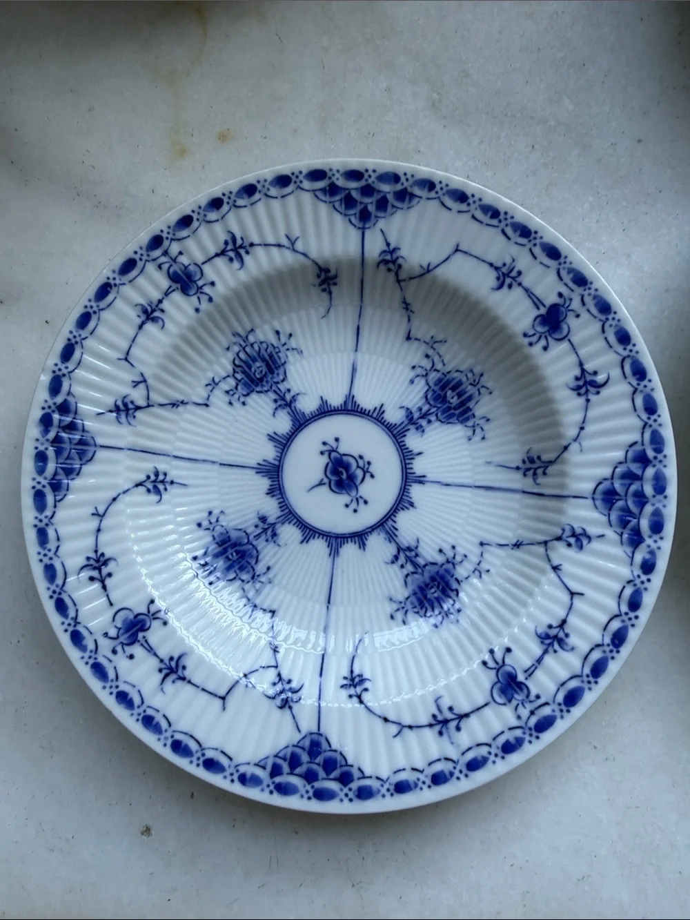 Vintage Blue Fjord Soup Plates